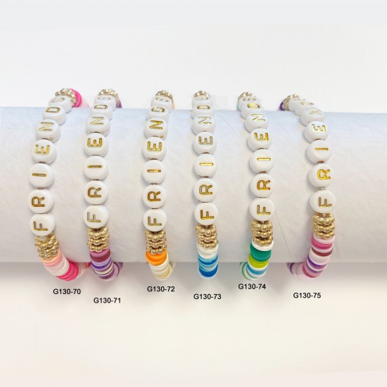 Bracelet grossiste bijoux colorés bracelets heishi Felizz