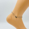 Silver ankle chain GA1710-1A