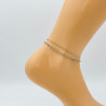 Silver ankle chain GA1710-6A