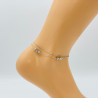 Silver ankle chain GA1710-9A