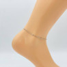 Silver ankle chain GA1710-18A