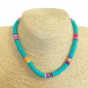 Turquoise heishi necklace