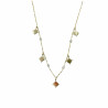 Stainless steel necklace golden stars