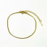 Gold-plated stainless steel full chain bracelet