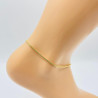 Fine gold-plated stainless steel ankle chain