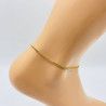 Anklet chain stainless steel gold-plated fine chain