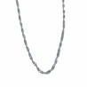 Silver-plated stainless steel long necklace