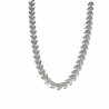 Silver leaf stainless steel necklace