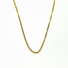 Collar de acero inoxidable chapado en oro con cadena fina