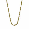 Twisted gold-plated stainless steel necklace