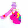 Estuche llavero unicornio Pop It fucsia