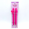 Lot 2 stylos filles Poupée et Nœud