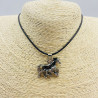 Fancy steel necklace for boys Horses