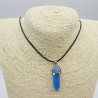 Sky blue glass necklace