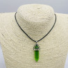 Collana in vetro verde