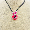 Collares corazón G174-52 FUSCHIA