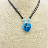 Collares corazón G174-52 AZUL