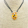 Collares corazón G174-52 NARANJA