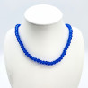 Collier cristaux épais Bleu foncé