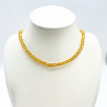 Orange fine crystal necklace