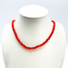 Collana in cristallo fine rosso