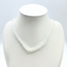 Collar de cristal fino blanco