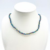 Multicolor fine crystal necklace