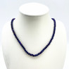 Fine crystal necklace Metallic violet