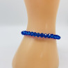 Bracelet cristaux épais Bleu foncé