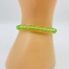 Pulsera gruesa de cristal Verde manzana