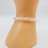 Bracelet cristaux épais Blanc