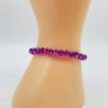 Armband mit dicken Kristallen Mauve