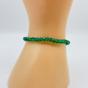 Bracelet cristaux fins Vert foncé