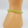 Apple green fine crystal bracelet