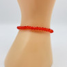 Armband aus feinen Kristallen Rot