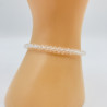 Bracelet cristaux fins Blanc