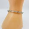 Grey fine crystal bracelet