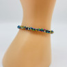 Fine crystal bracelet Multicolor metallic