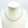 Balinese pearl necklace GN18-19N Blue