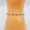 Bracelet perles balinaises GN18-19B Bleu