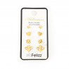 Set of gold-plated stainless steel earrings N°204