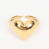 Anillo extensible de acero inoxidable dorado N°310