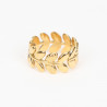 Extendable gold-plated stainless steel ring N°312