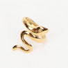 Anillo extensible de acero inoxidable dorado N°318