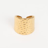 Extendable gold-plated stainless steel ring N°322