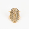 Extendable gold-plated stainless steel ring N°323