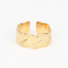 Anillo extensible de acero inoxidable chapado en oro N°326