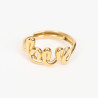 Extendable gold-plated stainless steel ring N°329