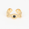 Extendable gold-plated stainless steel ring N°330