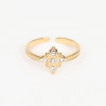 Extendable gold-plated stainless steel ring N°332